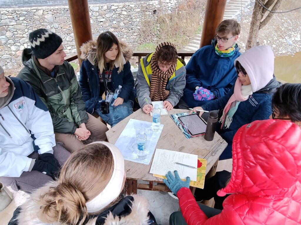 Sharon Zou and RST students joined architecture students and art and design students for a learning opportunity in rural China