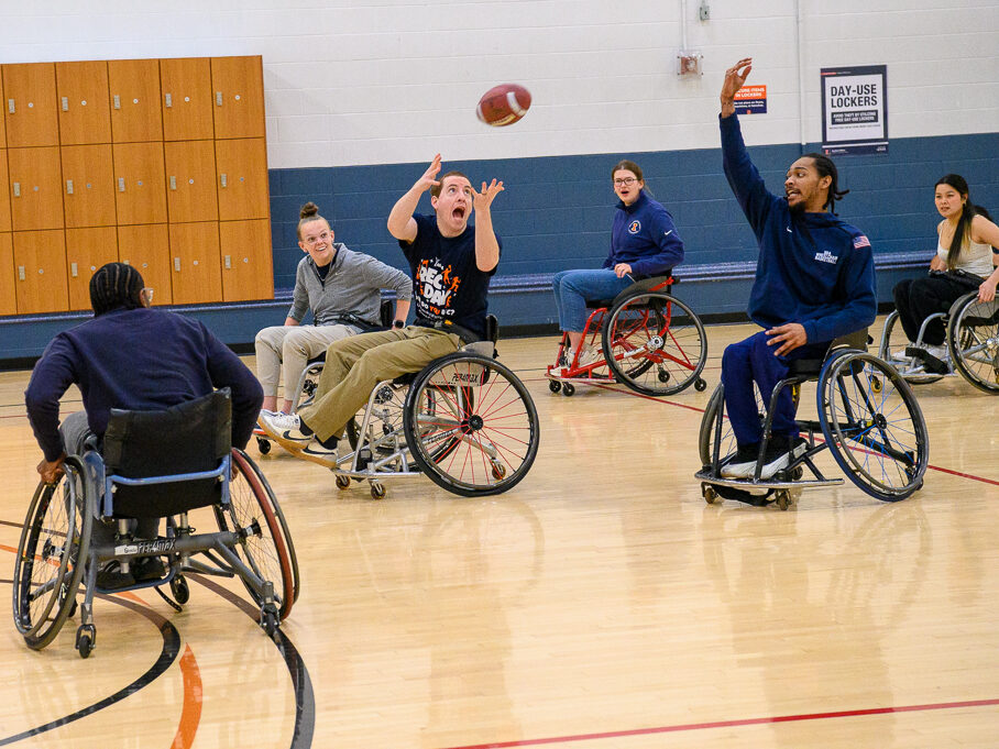 Wheelchair athletes lead Illinois’ first Adaptive Rec Day, inviting campus to play and pay it forward